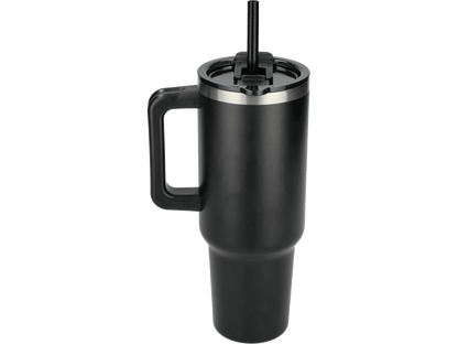 Pinnacle 40 oz Vacuum Insulated Eco-Friendly Travel Tumbler With Straw - Travel Tumblers - SwagWear
