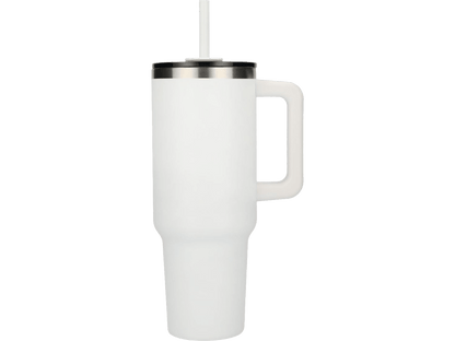 Pinnacle 40 oz Vacuum Insulated Eco-Friendly Travel Tumbler With Straw - Travel Tumblers - SwagWear