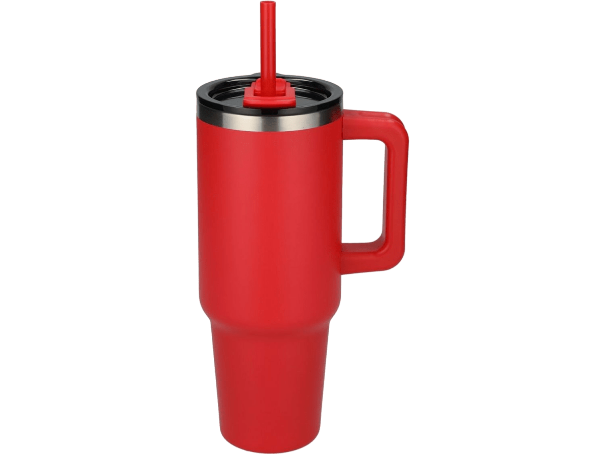 Pinnacle 40 oz Vacuum Insulated Eco-Friendly Travel Tumbler With Straw - Travel Tumblers - SwagWear