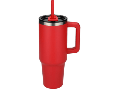 Pinnacle 40 oz Vacuum Insulated Eco-Friendly Travel Tumbler With Straw - Travel Tumblers - SwagWear