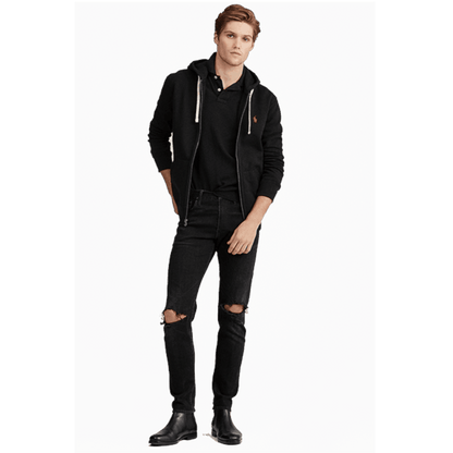 Polo Cotton Blend Fleece Hoodie - Fleece Jackets - SwagWear