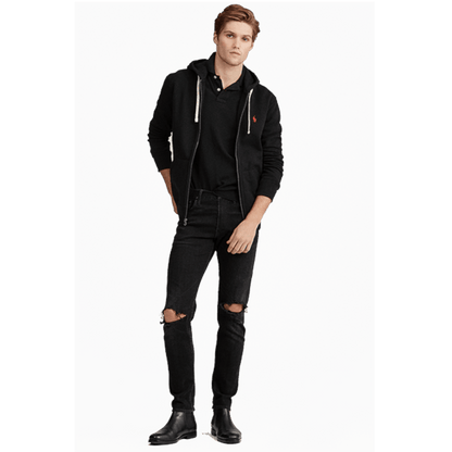 Polo Cotton Blend Fleece Hoodie - Fleece Jackets - SwagWear