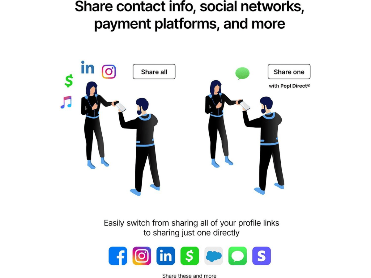 Popl Digital Business Card - Digital Business Cards - SwagWear