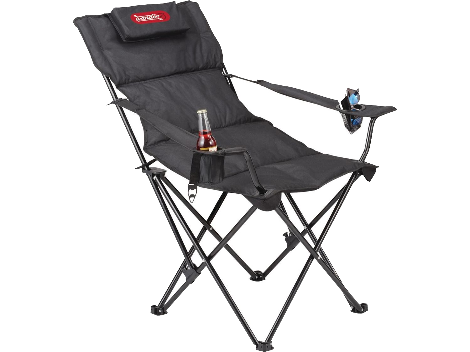Premium Padded Foldable Outdoor Reclining Camping Chair (400lb Capacity) - Folding Chairs