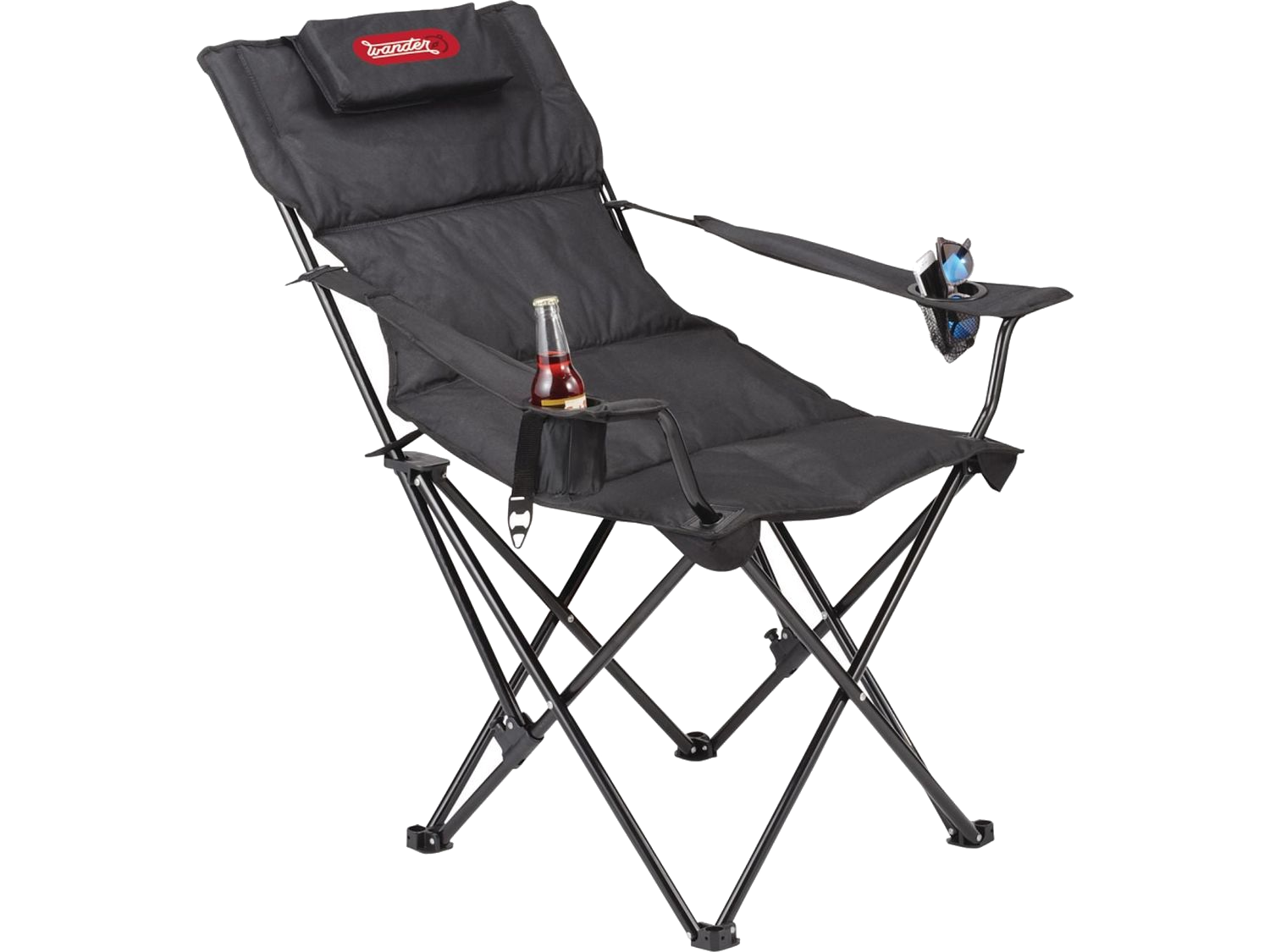 Premium Padded Foldable Outdoor Reclining Camping Chair (400lb Capacity) - Folding Chairs