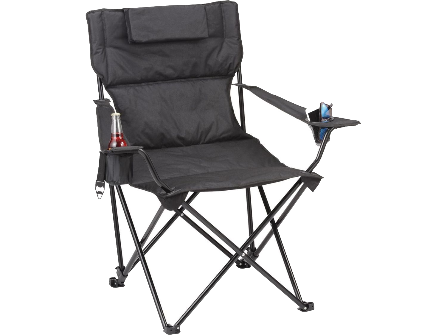 Premium Padded Foldable Outdoor Reclining Camping Chair (400lb Capacity) - Folding Chairs
