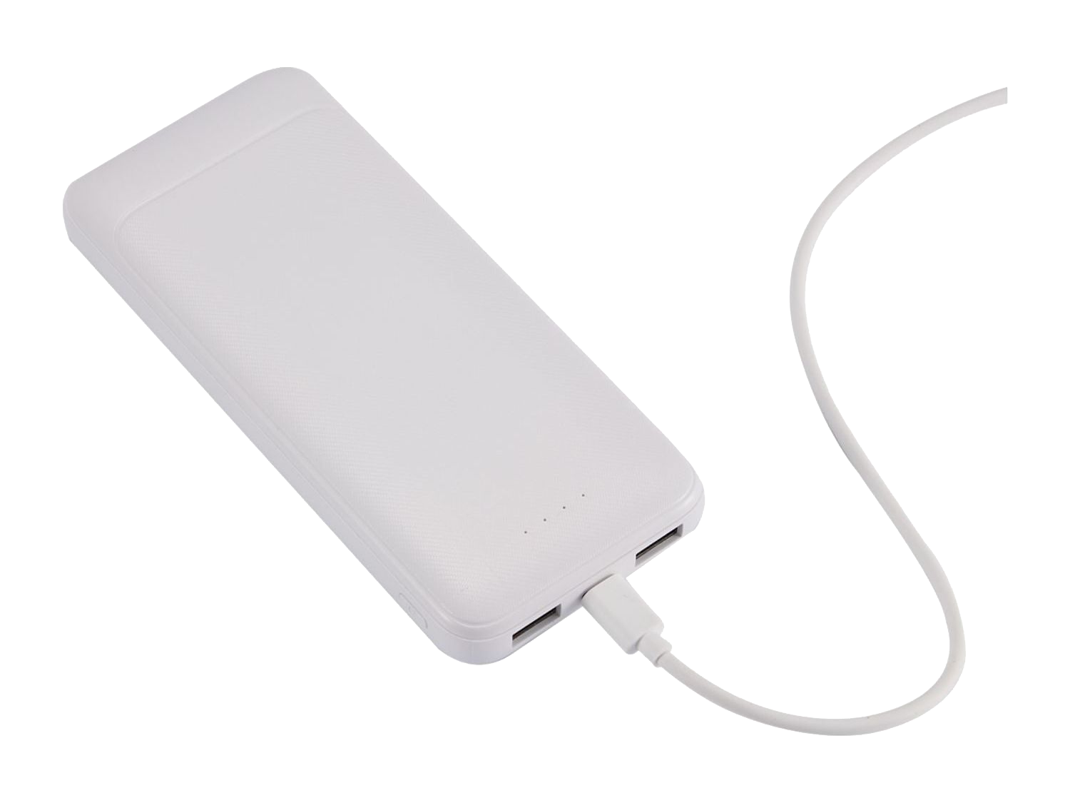 Pwr Pal 10000 mAh Power Bank with Integrated Cable - White - Wireless Power Banks