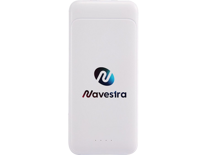 Pwr Pal 10000 mAh Power Bank with Integrated Cable - White - Wireless Power Banks