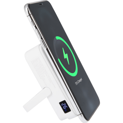 Quik Stand 10,000 mAh MagClick™ Wireless Power Bank - Wireless Power Banks - SwagWear