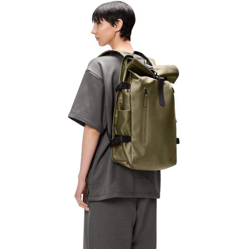 RAINS Rolltop Rucksack Large - Backpacks - SwagWear