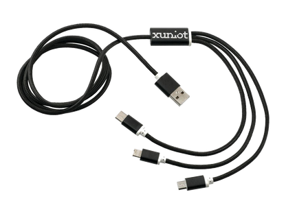 Realm 3-in-1 Long Charging Cable - Charging Cables