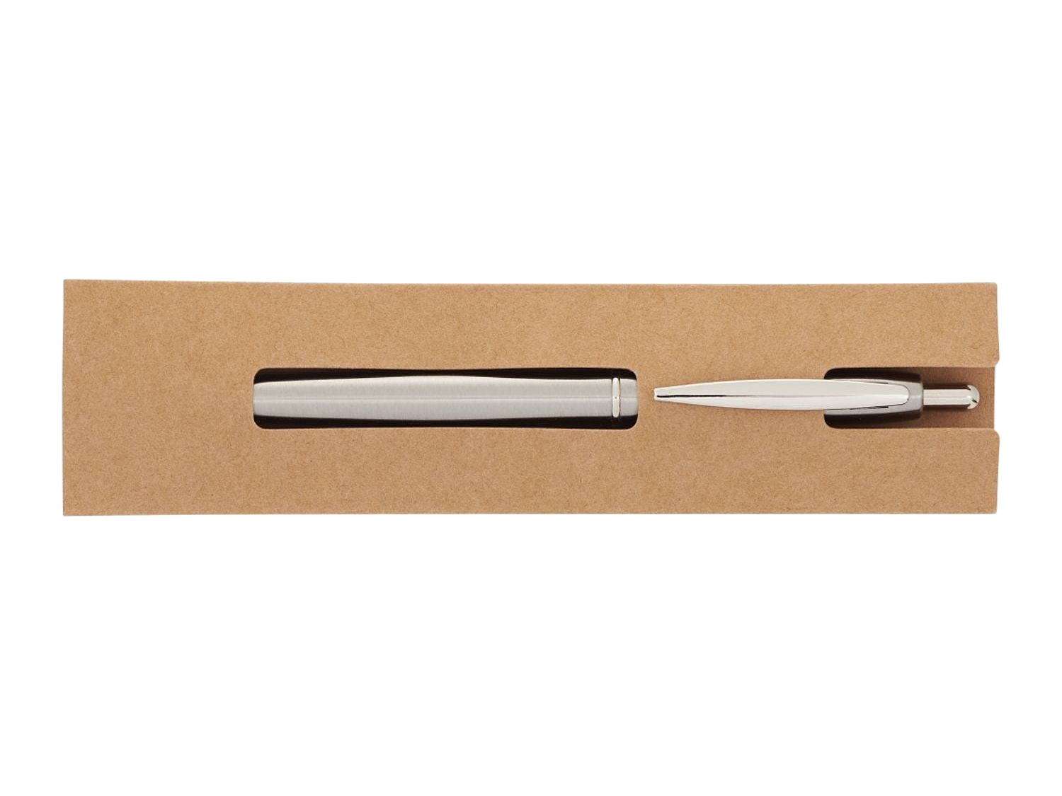 Recycled Stainless Steel Ballpoint Pen - Silver - Ballpoint Pens