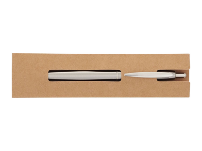Recycled Stainless Steel Ballpoint Pen - Silver - Ballpoint Pens