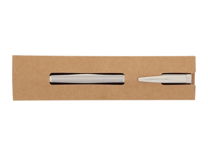 Recycled Stainless Steel Rollerball Pen - Silver - Roller Ball Pens