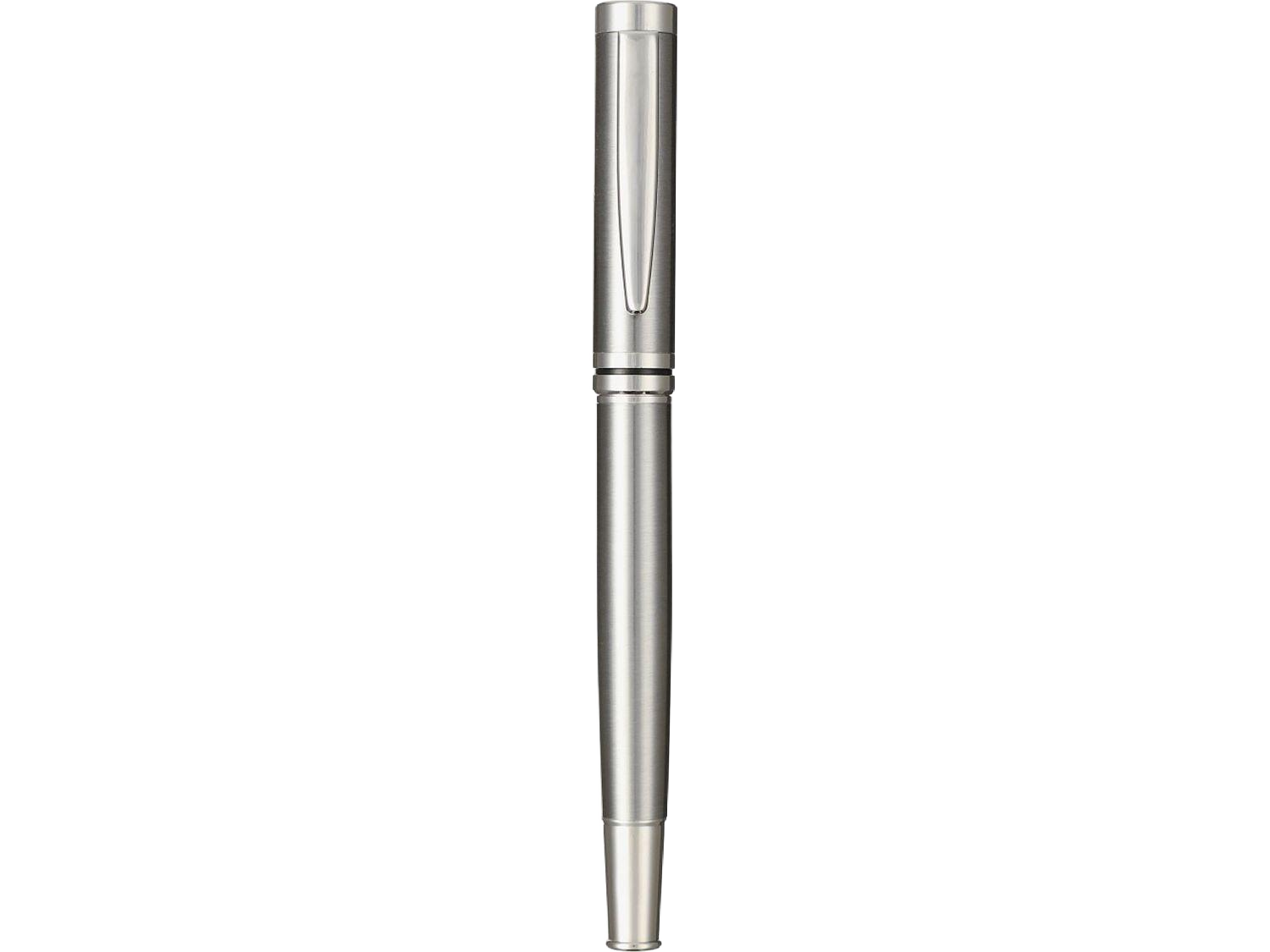 Recycled Stainless Steel Rollerball Pen - Silver - Roller Ball Pens