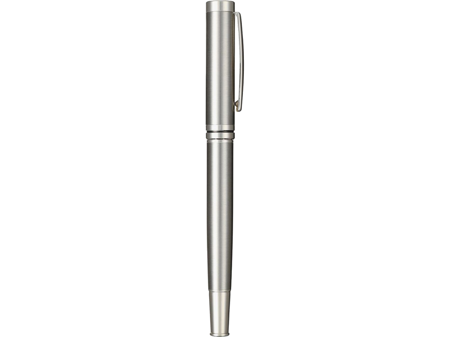 Recycled Stainless Steel Rollerball Pen - Silver - Roller Ball Pens