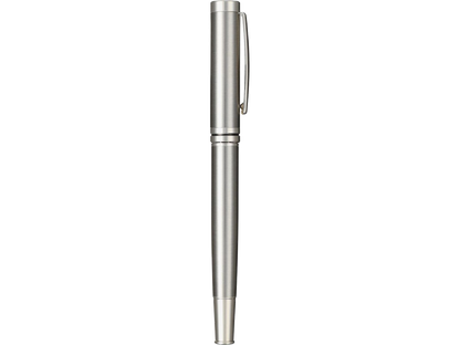 Recycled Stainless Steel Rollerball Pen - Silver - Roller Ball Pens