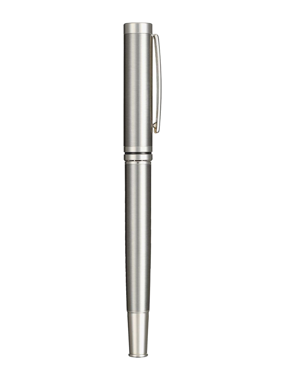 Recycled Stainless Steel Rollerball Pen - Silver - Roller Ball Pens