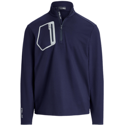 RLX Brushed Back Tech Jersey ¼ Zip With Reflective Pocket - Pullovers - SwagWear