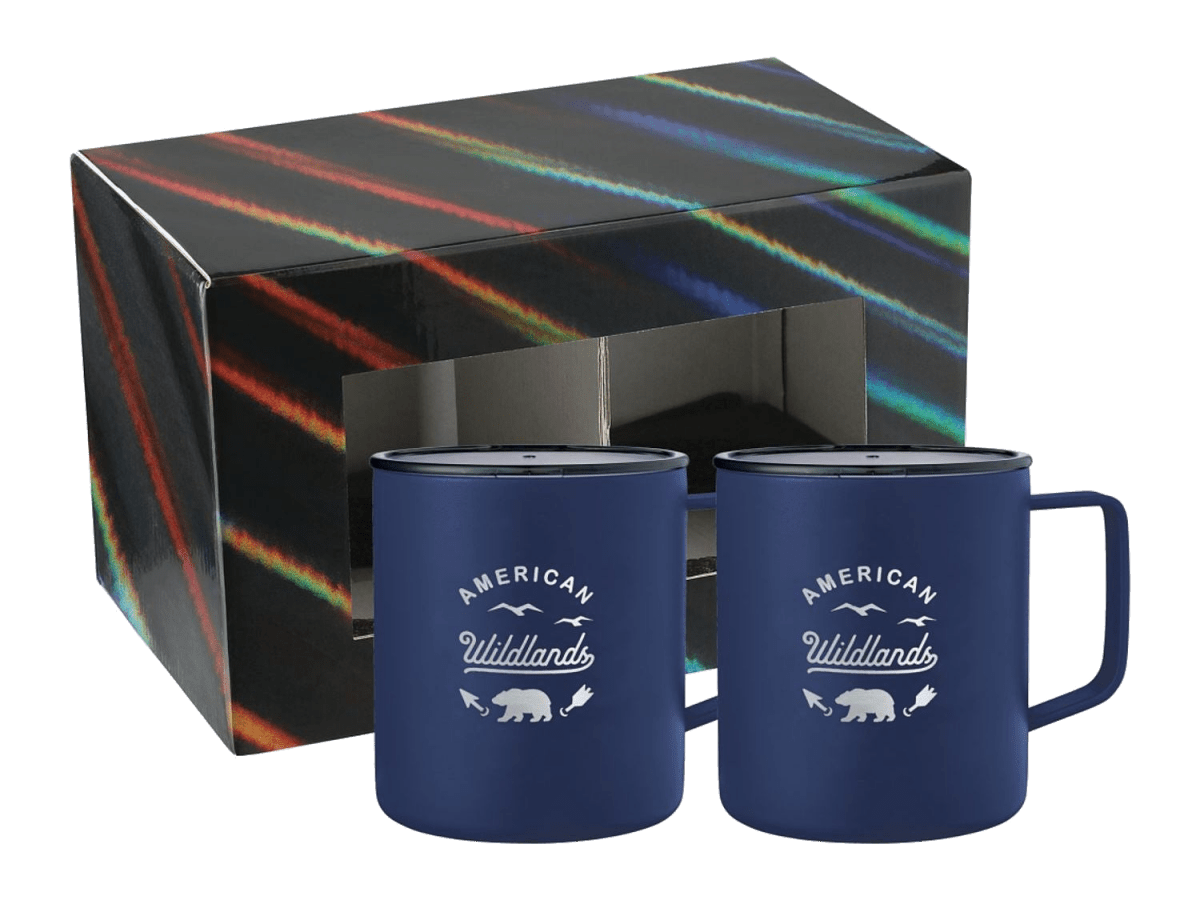 Rover Camp Mug 14oz 2 in 1 Gift Set - Drinkware Sets - SwagWear
