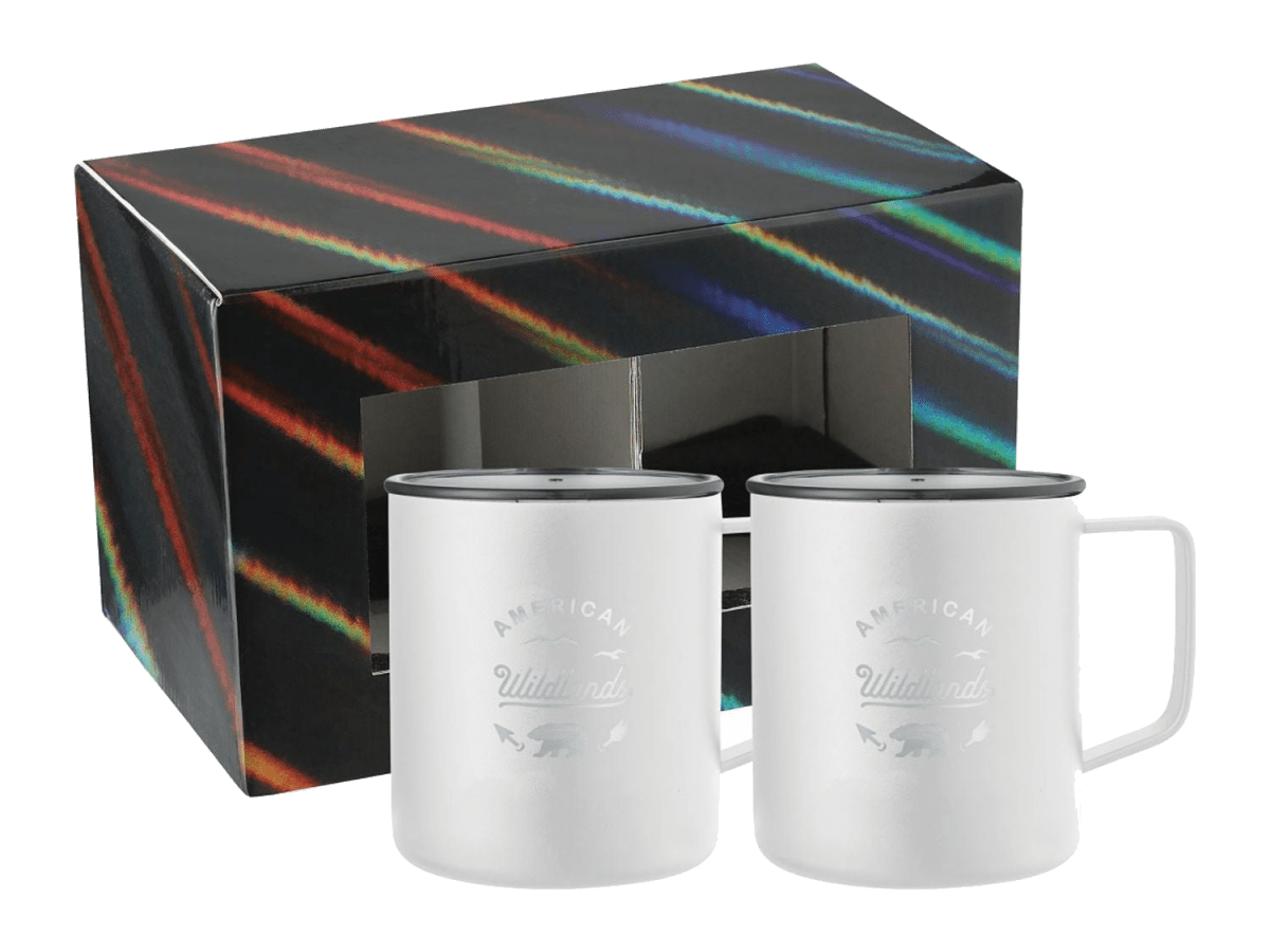 Rover Camp Mug 14oz 2 in 1 Gift Set - Drinkware Sets - SwagWear