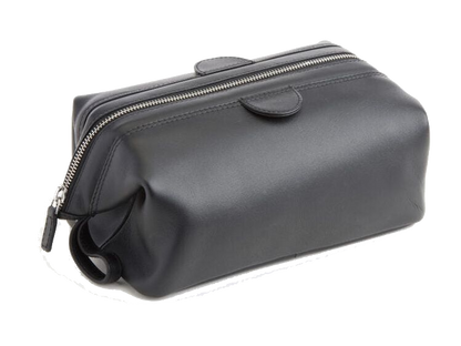 Royce Classic Toiletry Bag - Black - Toiletry Bags