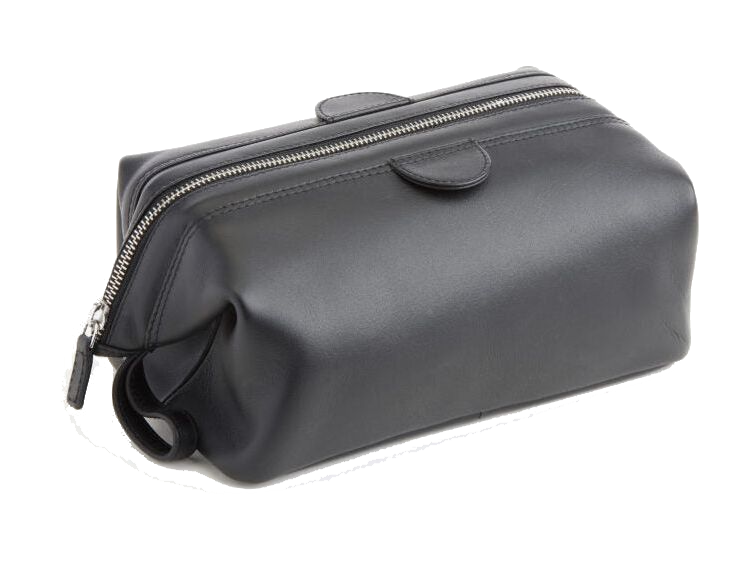 Royce Classic Toiletry Bag - Black - Toiletry Bags