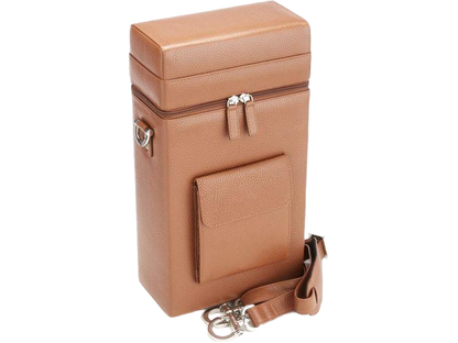 Royce Double Wine Carrying Bag - Tan - Wine Totes