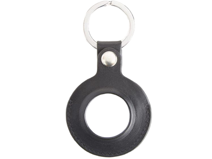 Royce Leather Air Tag Holder Key Chain - Black - Key Chains