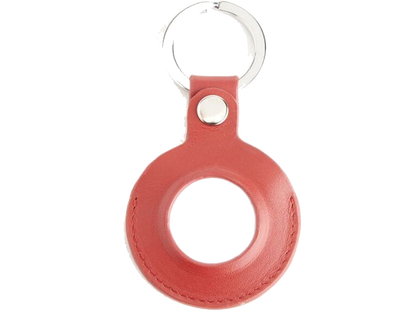Royce Leather Air Tag Holder Key Chain - Red - Key Chains