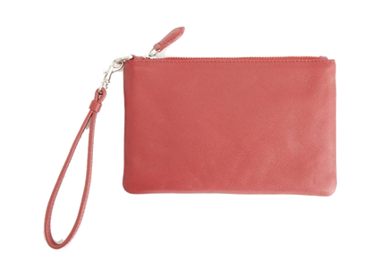 Royce Leather Zip Wristlet - Red - Wristlets