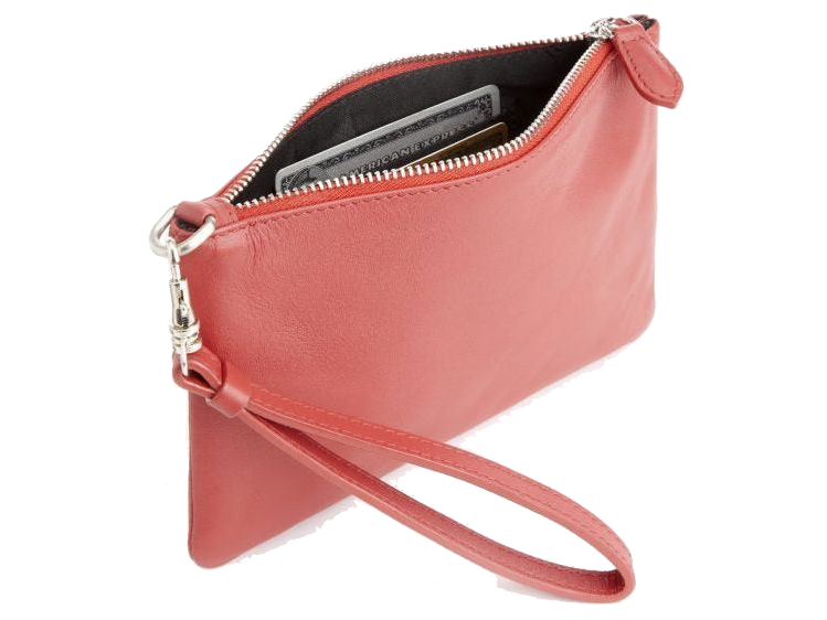 Royce Leather Zip Wristlet - Wristlets