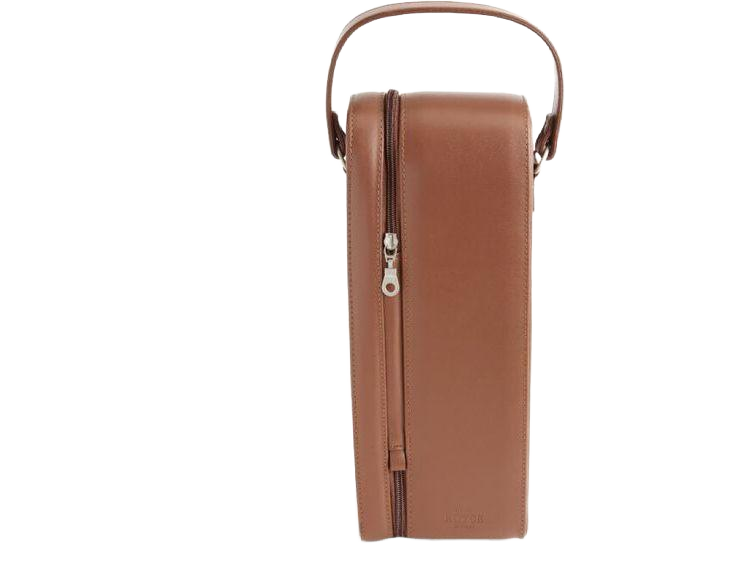 Royce Single Wine Carrying Case - Tan - Wine Totes