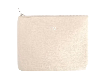 Royce Zippered Travel Pouch - Taupe - Travel Pouches