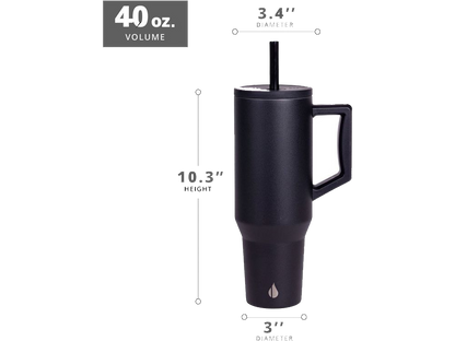 Elemental Commuter 40oz Tumbler - Black