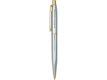 Sheaffer® VFM Polished Chrome with Gold Ballpoint - Silver - Ballpoint Pens