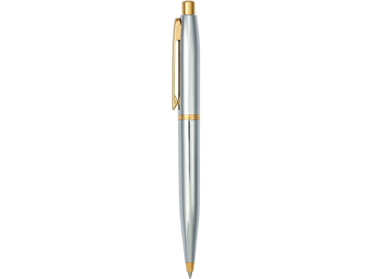 Sheaffer® VFM Polished Chrome with Gold Ballpoint - Silver - Ballpoint Pens