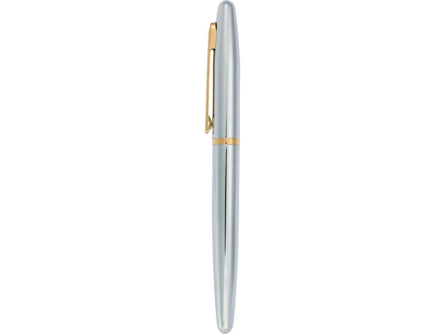 Sheaffer® VFM Polished Chrome with Gold Roller Ball - Silver - Roller Ball Pens