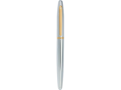 Sheaffer® VFM Polished Chrome with Gold Roller Ball - Silver - Roller Ball Pens
