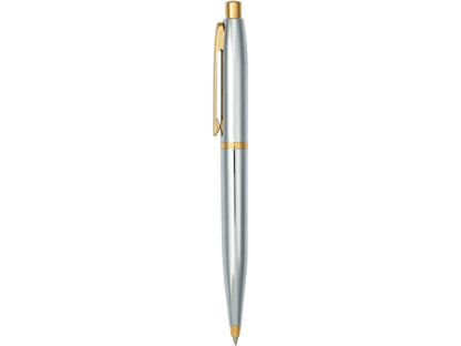 Sheaffer® VFM Polished Chrome with Gold Ballpoint - Ballpoint Pens - SwagWear