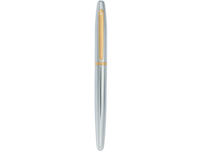 Sheaffer® VFM Polished Chrome with Gold Roller Ball - Roller Ball Pens - SwagWear