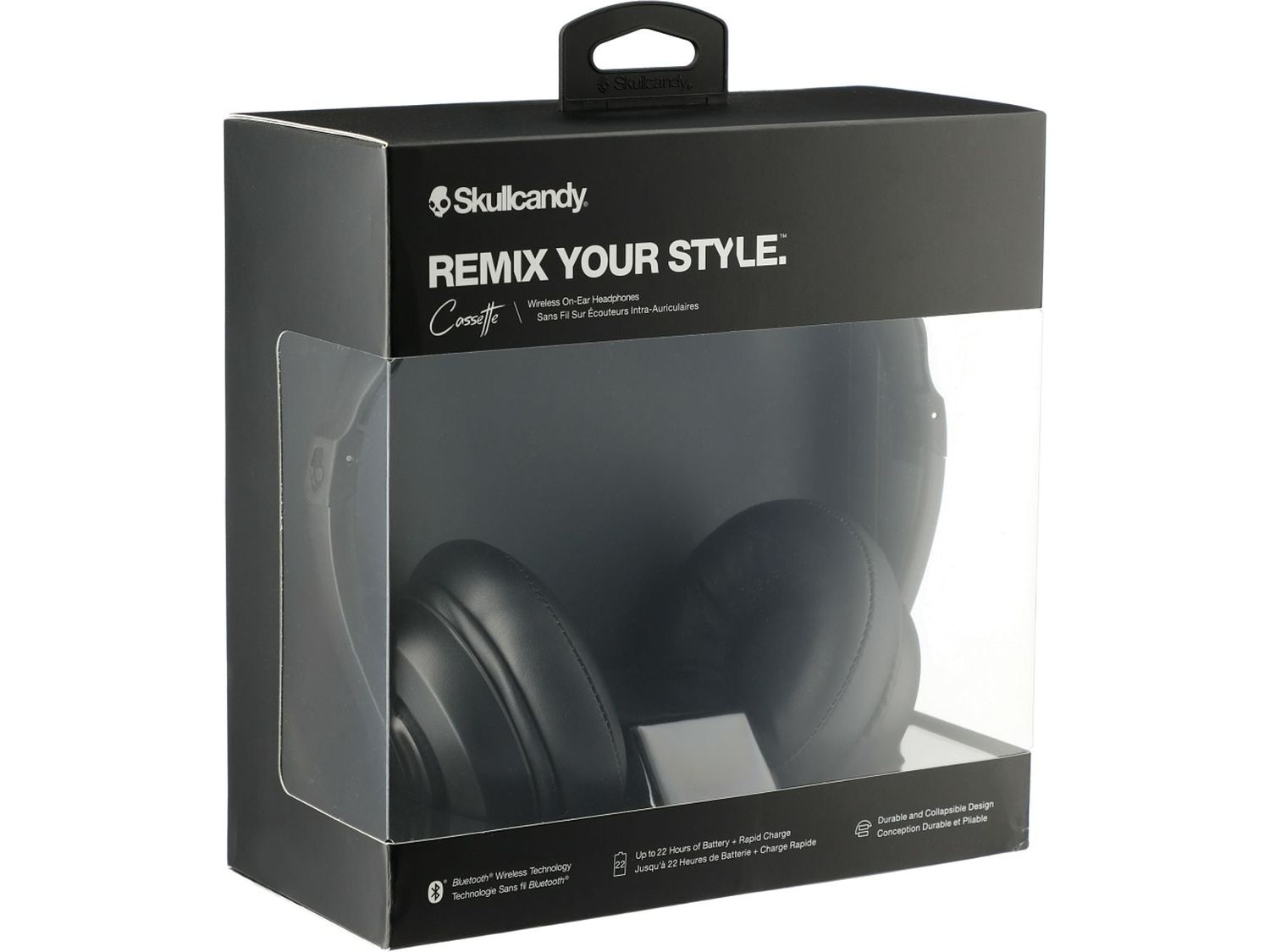 Skullcandy Cassette Bluetooth Headphones - Black - Headphones