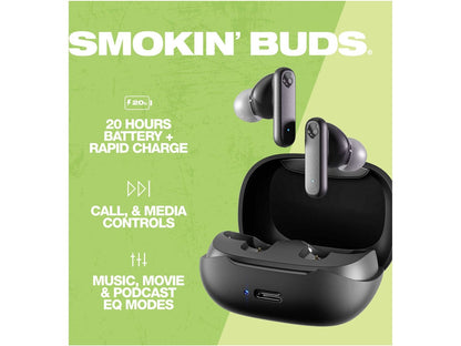 Skullcandy Smokin’ Buds True Wireless Earbuds - Black - Earbuds