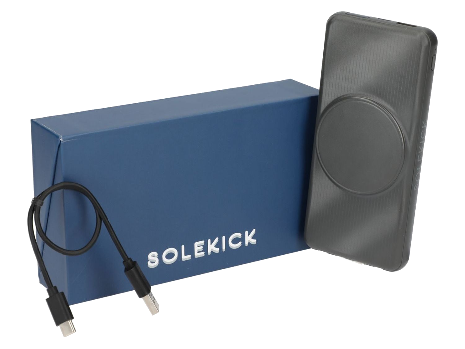 Solekick™ MagClick™ 10000 15W Wireless Power Bank - Dark Grey - Wireless Power Banks