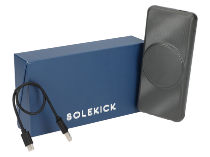 Solekick™ MagClick™ 10000 15W Wireless Power Bank - Dark Grey - Wireless Power Banks