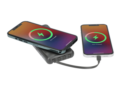 Solekick™ MagClick™ 10000 15W Wireless Power Bank - Dark Grey - Wireless Power Banks