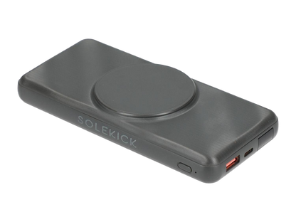 Solekick™ MagClick™ 10000 15W Wireless Power Bank - Dark Grey - Wireless Power Banks