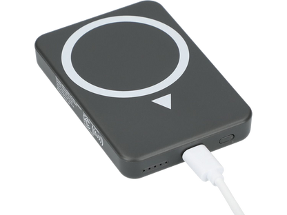 Solekick™ MagClick™ 5000 mAh Wireless Power Bank - Dark Grey - Wireless Power Banks