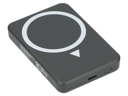 Solekick™ MagClick™ 5000 mAh Wireless Power Bank - Dark Grey - Wireless Power Banks