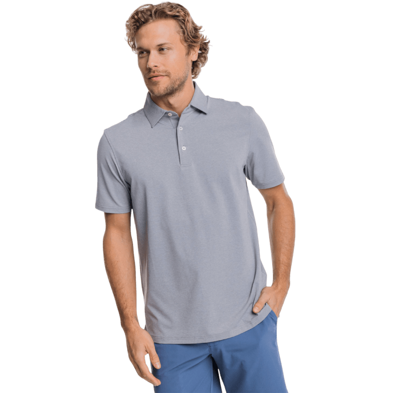 Southern Tide Men's Brrr-eeze Heather Performance Polo - Polos - SwagWear